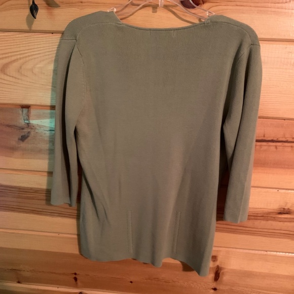 Sweater, green  -free scarf included - Picture 3 of 4